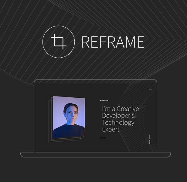 Reframe - Personal One Page Portfolio HTML Template - 1